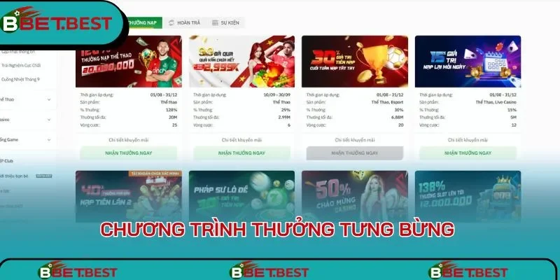Chương trình thưởng tưng bừng 