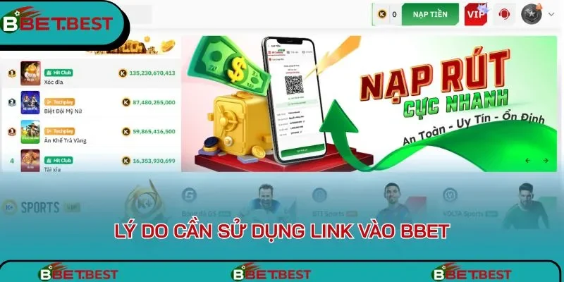Link vào Bbet sẽ giúp truy cập ổn định hơn