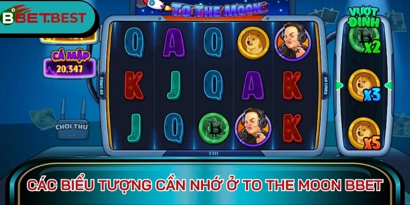 Các biểu tượng cần nhớ ở To the Moon BBet