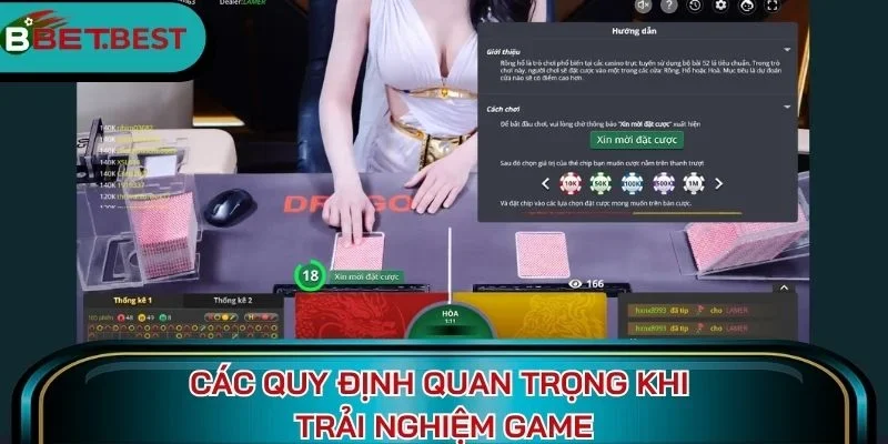 Các quy định quan trọng khi trải nghiệm game