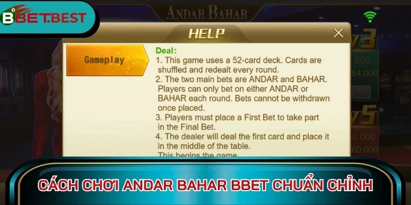 Cách chơi Andar Bahar BBet chuẩn chỉnh