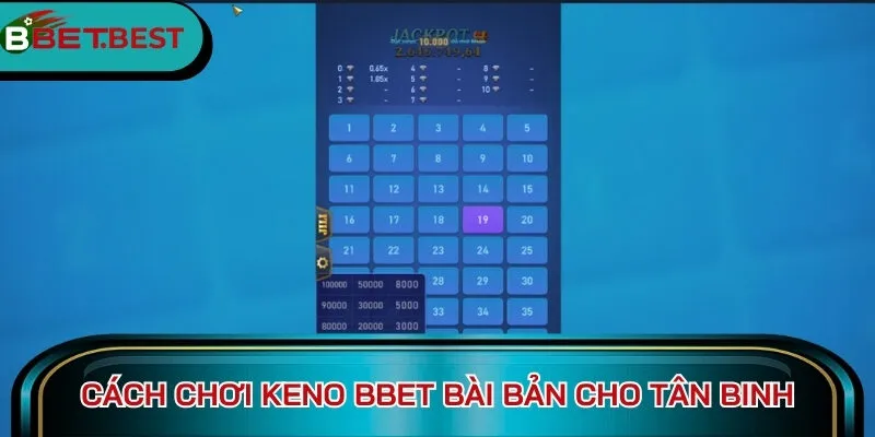 Cách chơi Keno BBet bài bản cho tân binh