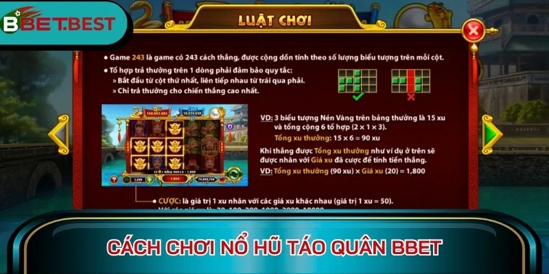 Cách chơi nổ hũ Táo Quân BBet