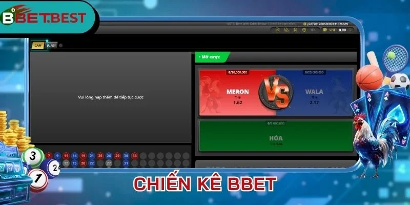 Nút thao tác chính khi tham gia chiến kê