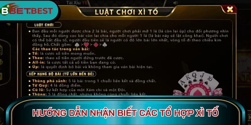 Hướng dẫn nhận biết các tổ hợp Xì tố