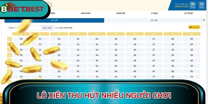 Lô xiên thu hút nhiều người chơi