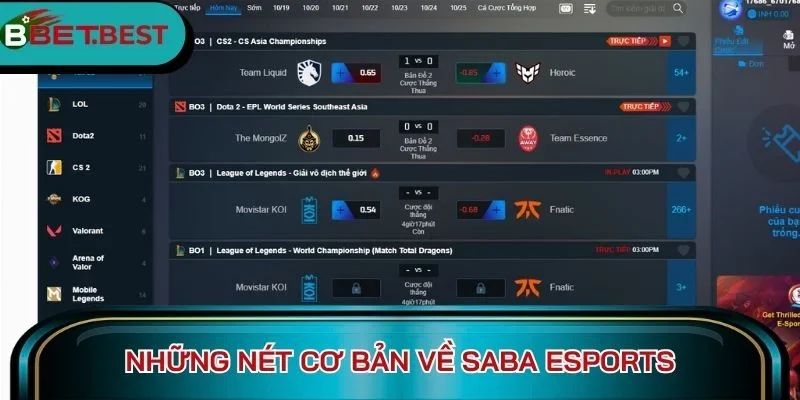 Những nét cơ bản về SABA Esports