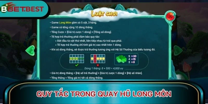 Quy tắc trong quay hũ Long môn