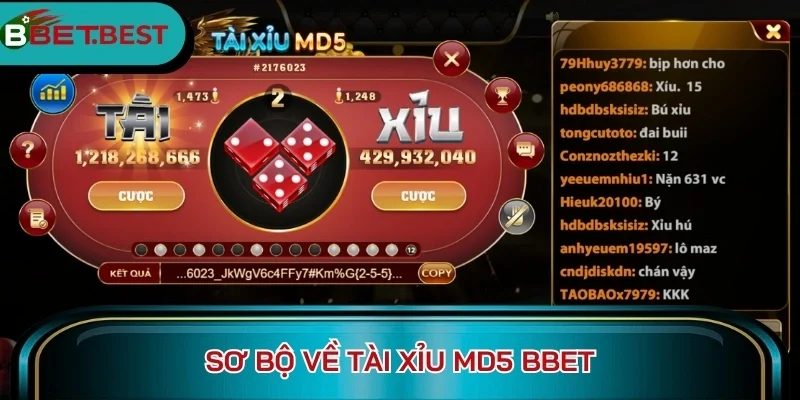 Sơ bộ về tài xỉu MD5 BBet