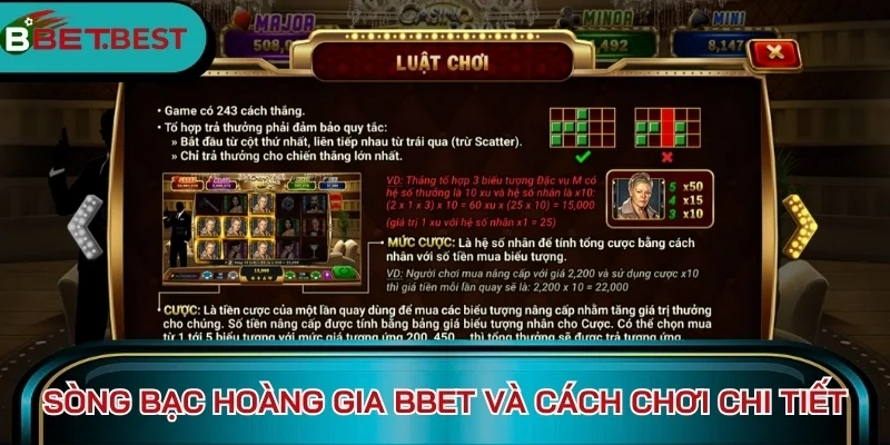 Sòng Bạc Hoàng Gia BBet và cách chơi chi tiết