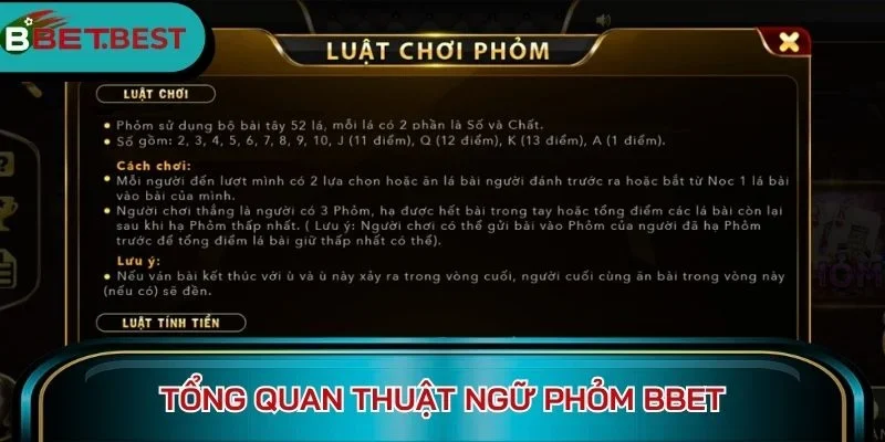 Tổng quan thuật ngữ Phỏm BBet